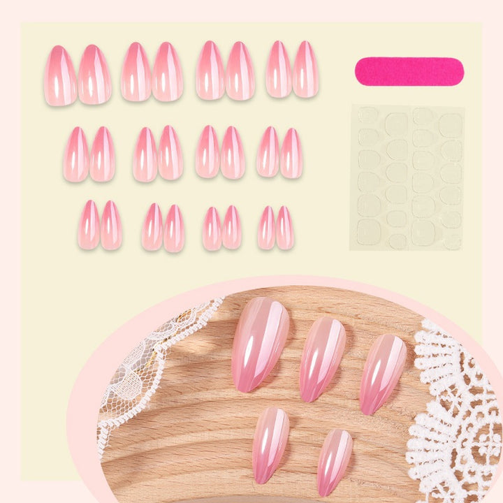 Stylish artificial nail set with shimmering effect Kalsten