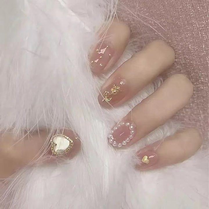 Luxurious Decorative Press-On Nail Set