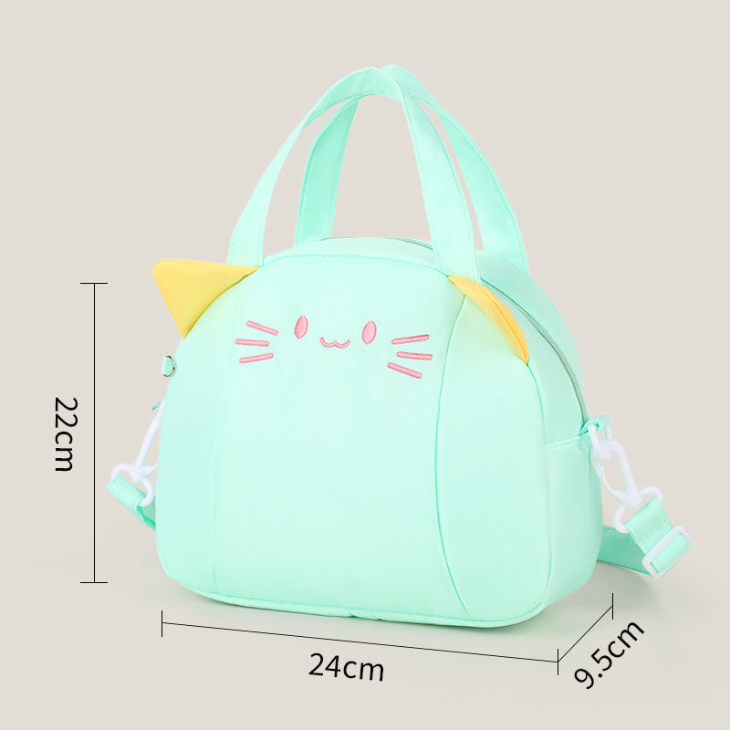 Playful Cat Motif Shoulder Bag Kalsten