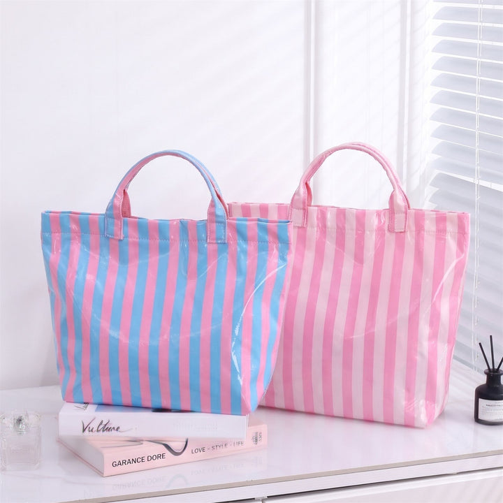 Large Stylish Striped Tote Bag Kalsten