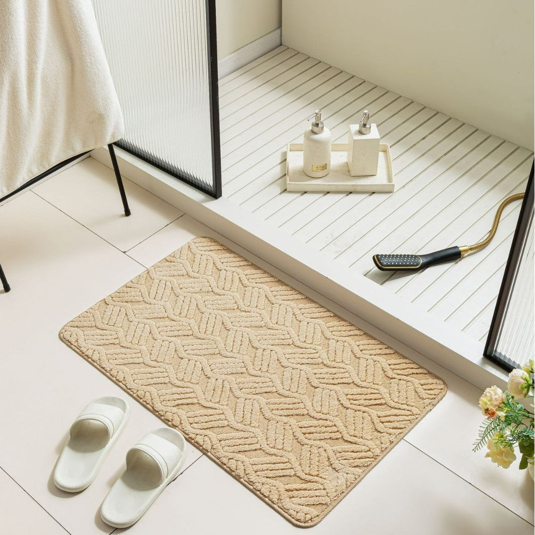 Textured Non-Slip Bathroom Mat Kalsten