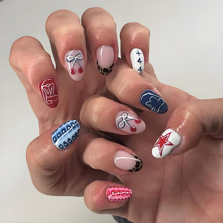 Nail art set with creative pattern mix Kalsten