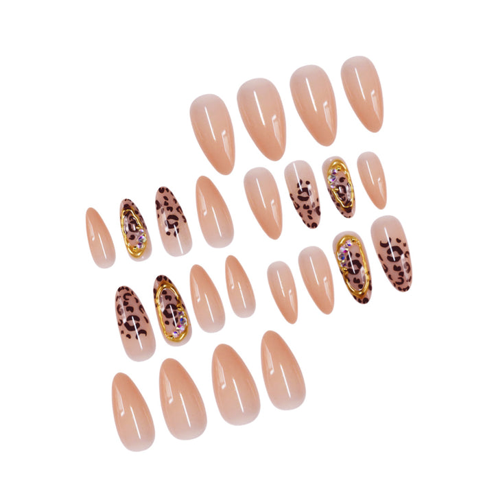Elegant Animal Print Stiletto Press-On Nails Kalsten