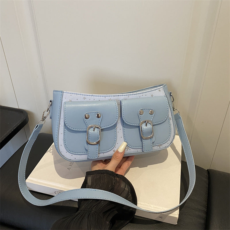 Buckle-Detail Crossbody Bag