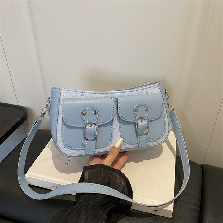 Buckle-Detail Crossbody Bag