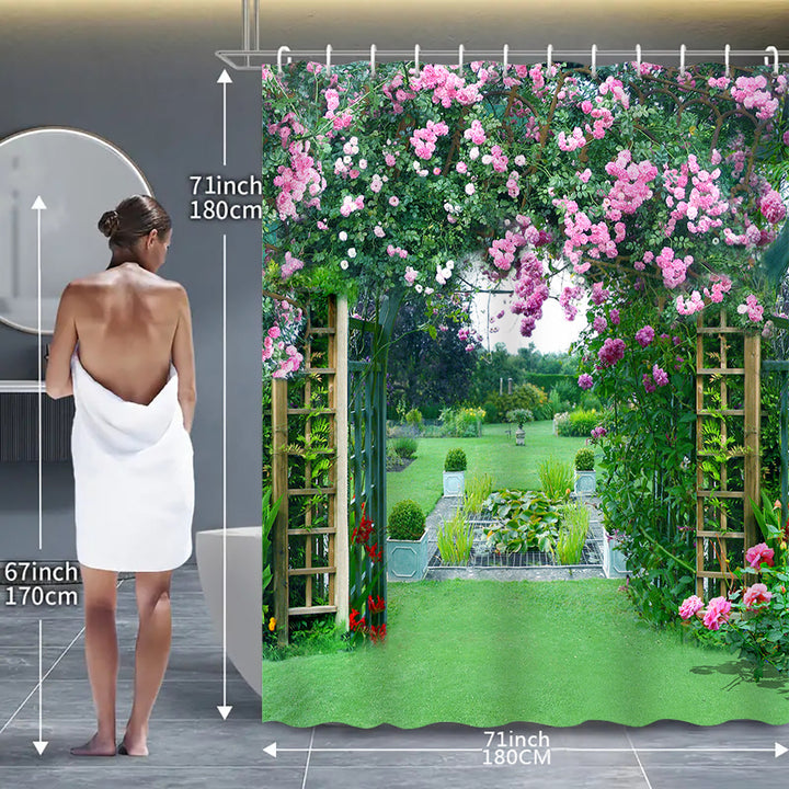 Garden Oasis Shower Curtain Kalsten
