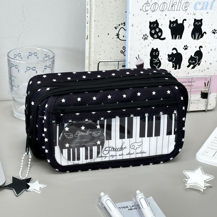Musical Keyboard-Themed Pencil Organizer