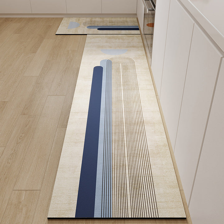 Geometric Patterned Kitchen Runner Mat