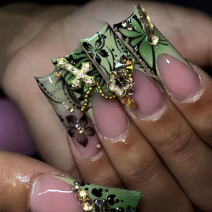 Luxury Embellished Press-On Nail Set Kalsten
