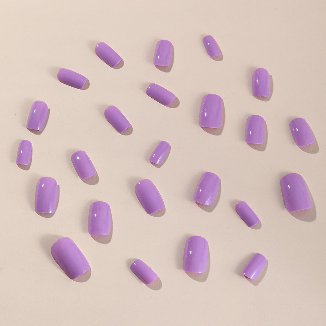 Glossy Square Nail Extensions Kalsten