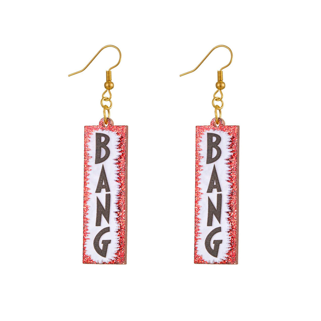 Quirky Word-Inspired Dangle Earrings Kalsten