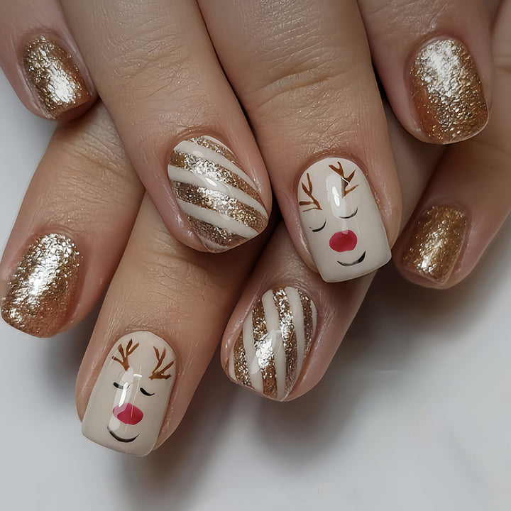 Festive Holiday Nail Art Kit Kalsten