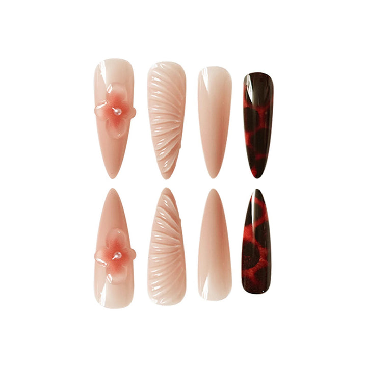 Premium Stiletto Press-On Nail Art Set Kalsten