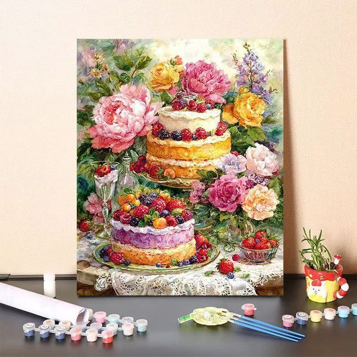 DIY Dessert-Themed Paint by Numbers Art Kit Kalsten
