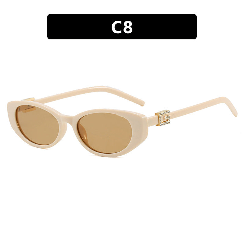 Women's cat-eye sunglasses with elegant metal frame and protective UV filter Kalsten