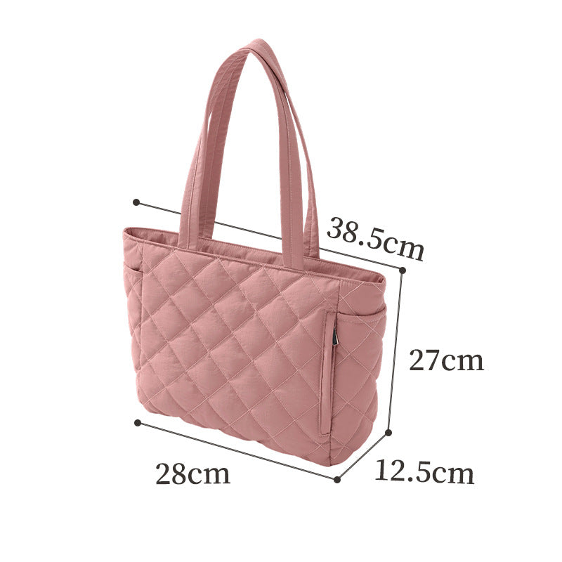 Quilted Multi-Compartment Tote Bag Kalsten
