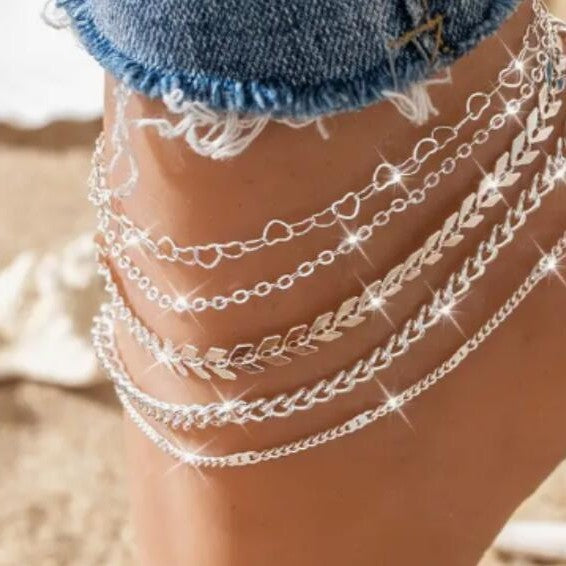 Multi-Layered Chain Bracelet Set Kalsten