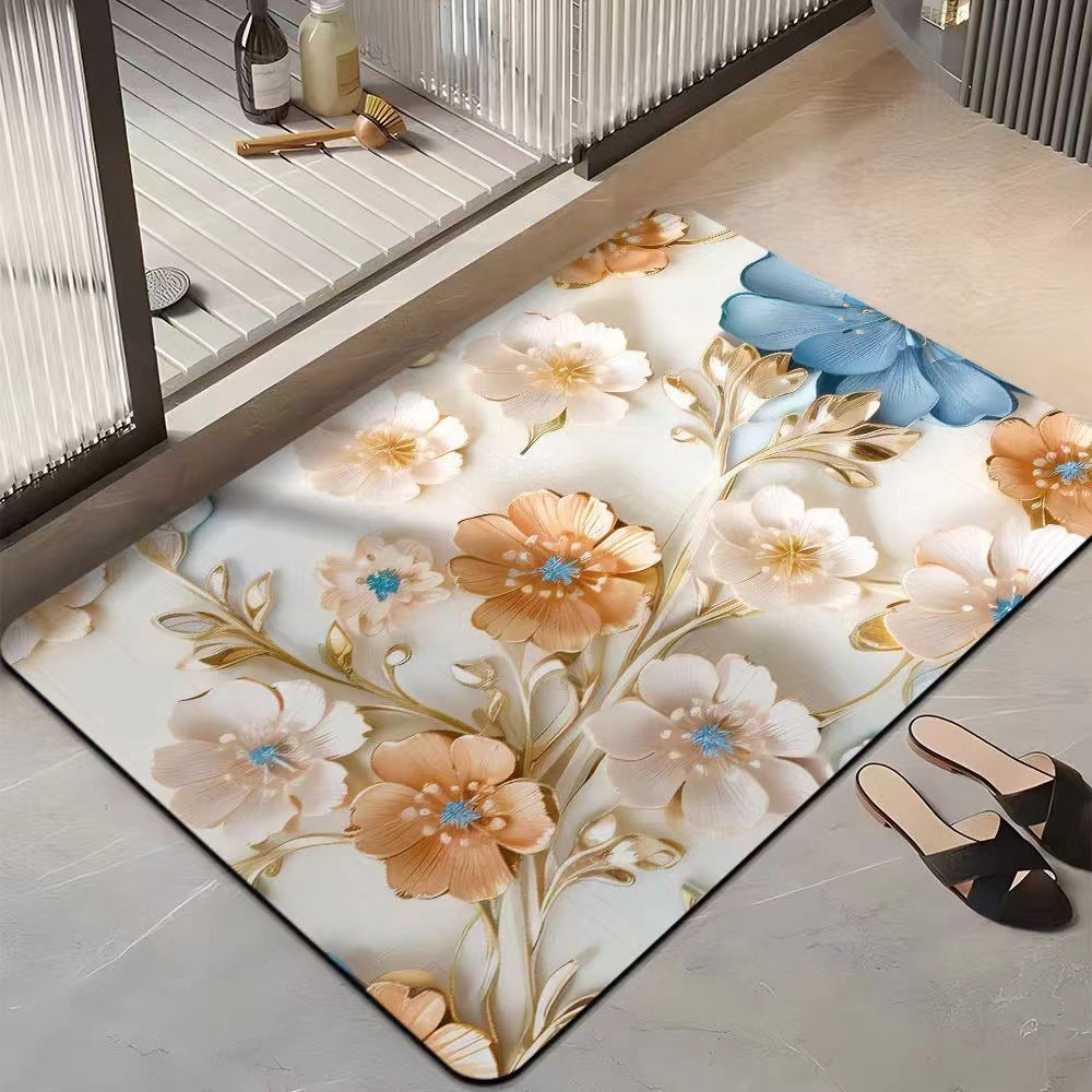 Floral-Themed Comfort Area Mat Kalsten