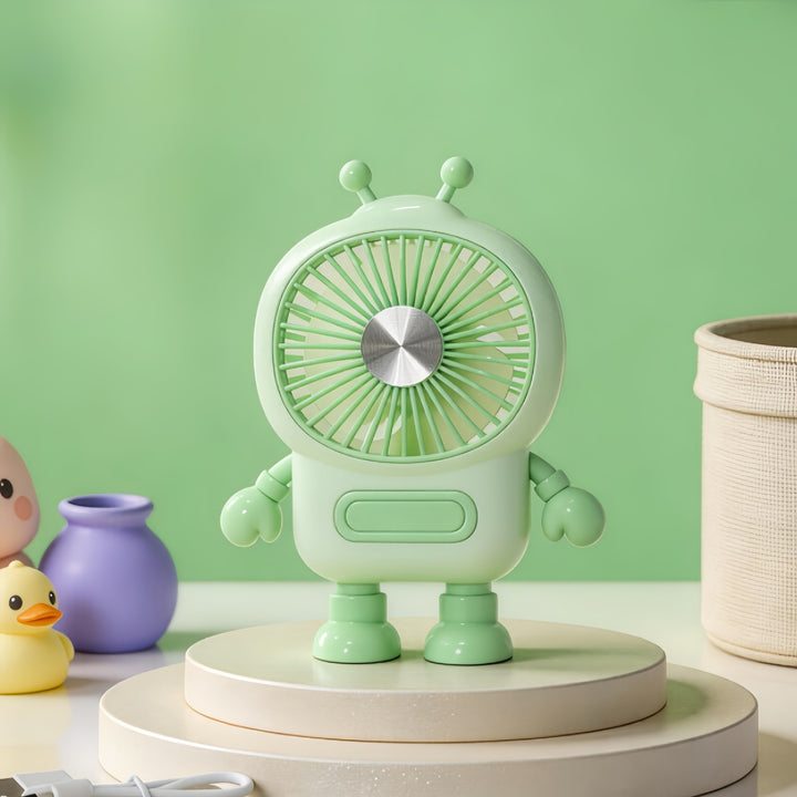 Women's portable mini fan in creative robot design Kalsten