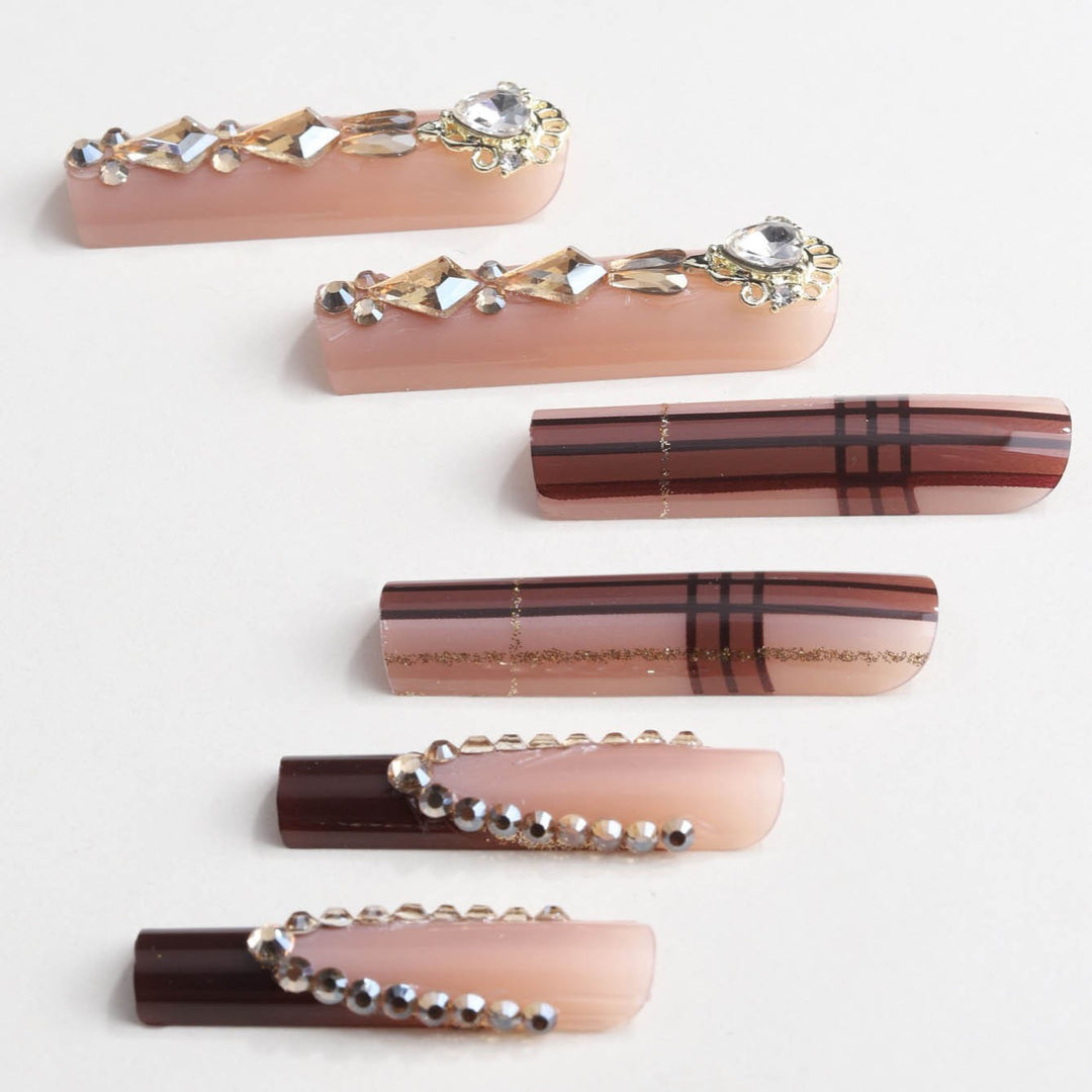 Luxury 3D Decorative Press-On Nail Set
