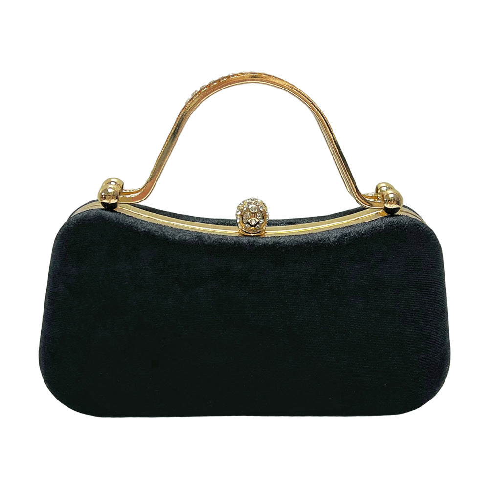 Vintage-Inspired Satin Evening Handbag
