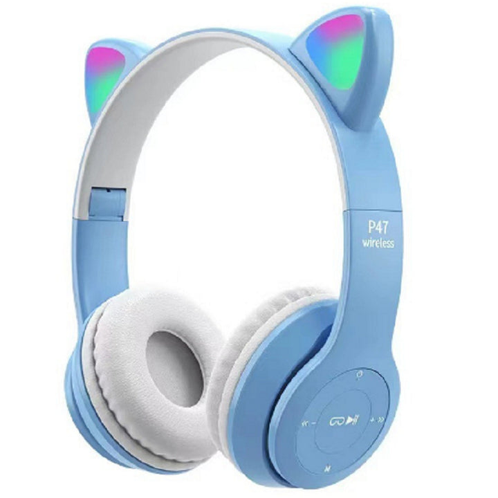 Wireless Cat Ear Headphones with Colorful LED Light Kalsten