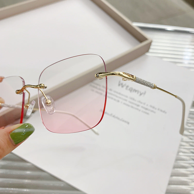 Ladies elegant square sunglasses with sparkling accents Kalsten