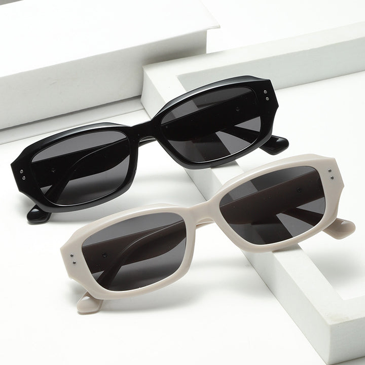 Women fashionable square sunglasses with innovative transparent frame Kalsten