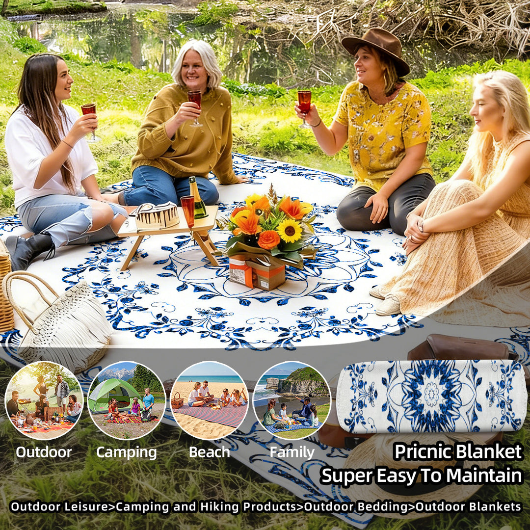 Mandala Design Beach Mat Kalsten