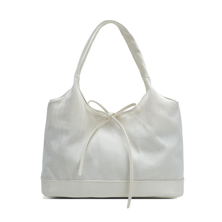 Striped Casual Tote Bag