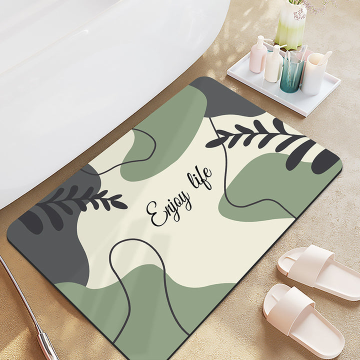 Motivational Display Bath Mat for Bathroom