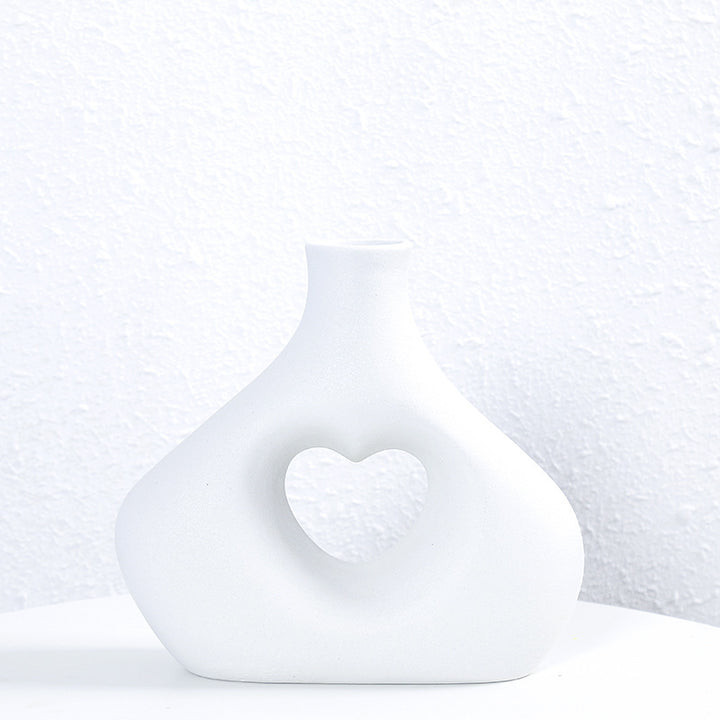 Heart-Shaped Decorative Ceramic Vase Kalsten