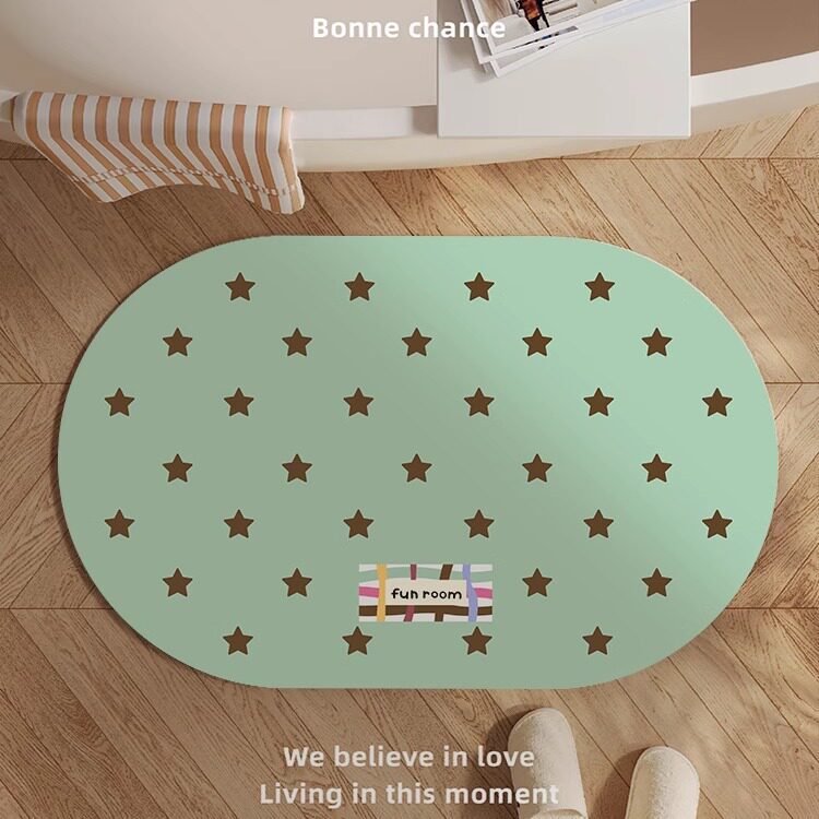 Playful Bunny-Themed Bath Mat