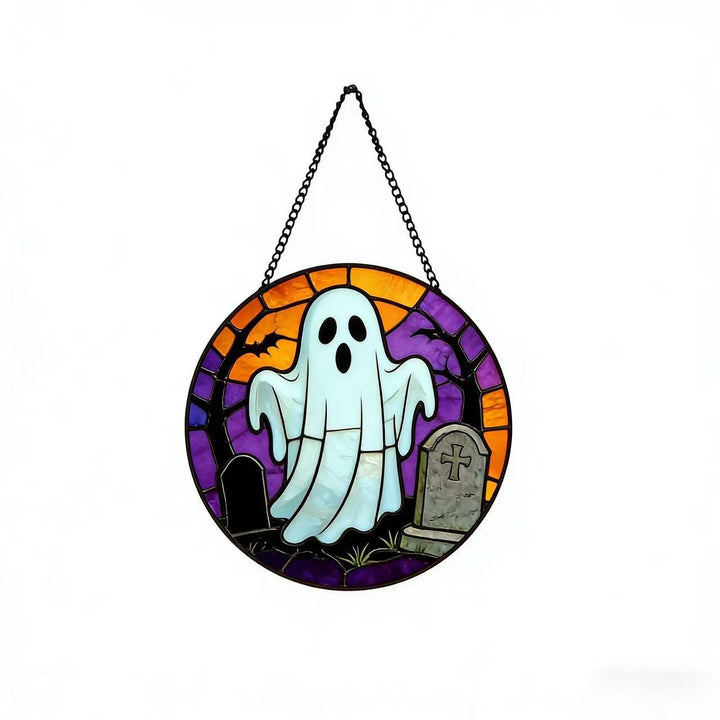Decorative Skull Stained Glass Wall Art Kalsten