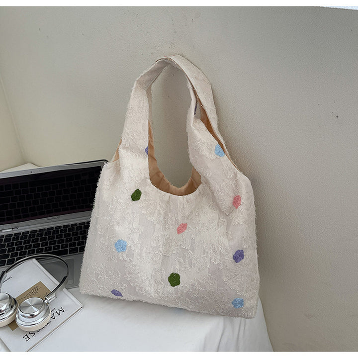 Embroidered Canvas Tote Bag Kalsten
