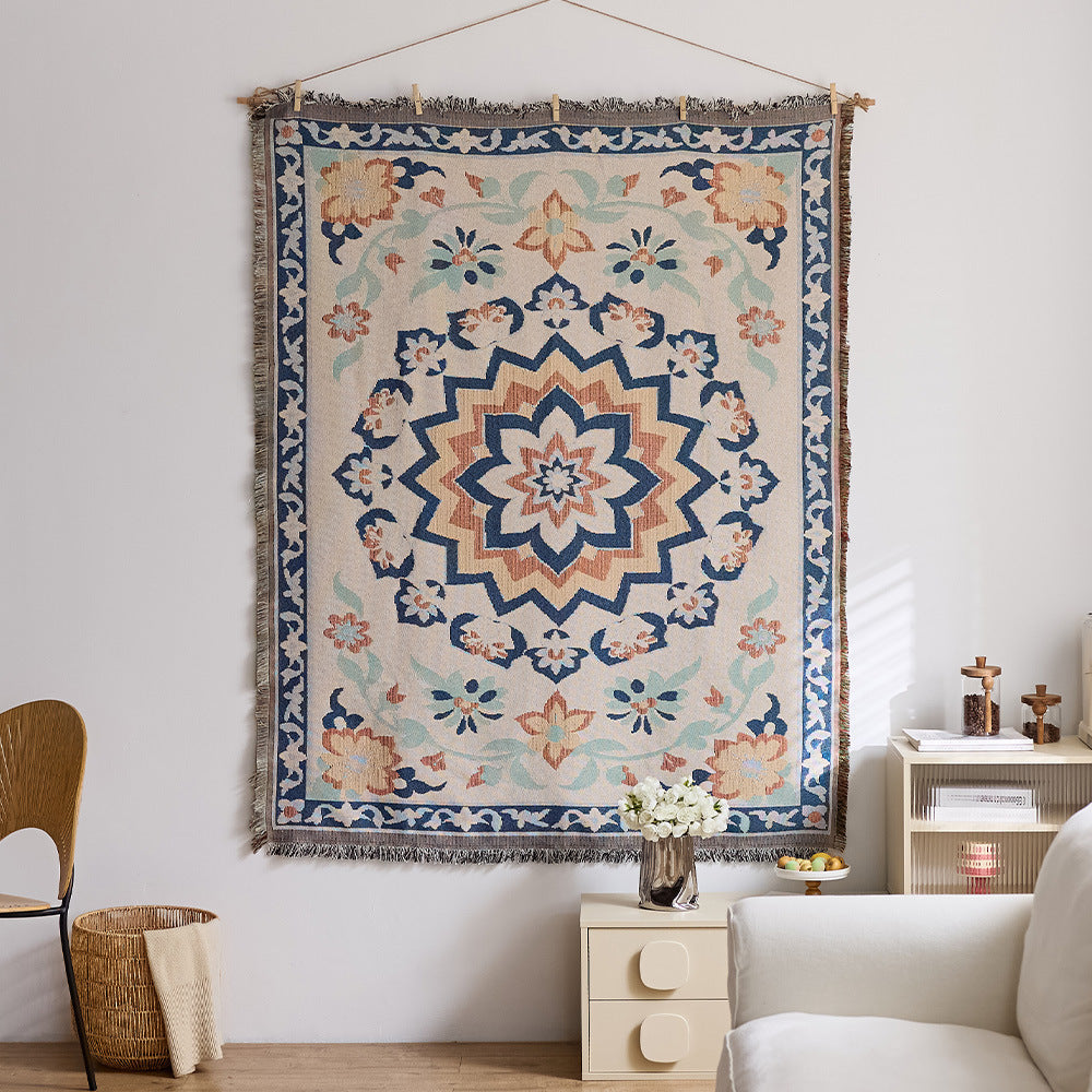 Artistic Woven Tapestry Throw