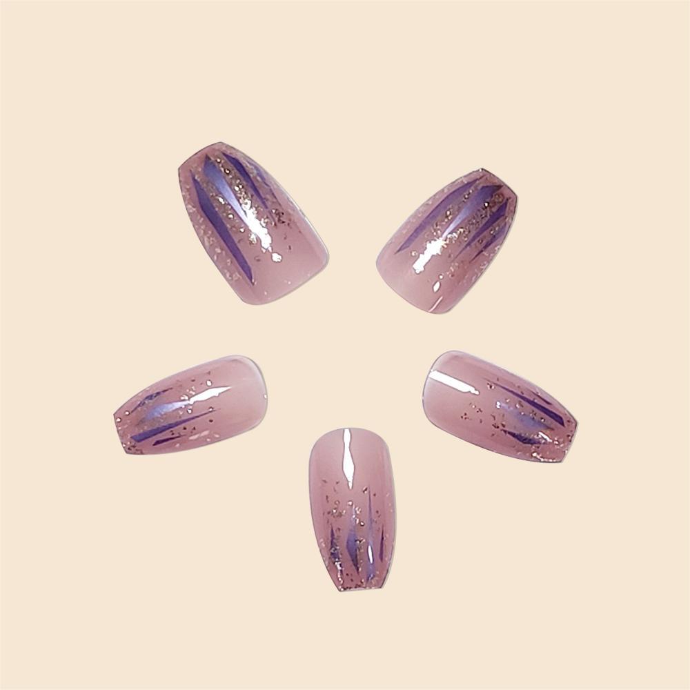 Sparkly Glitter Gel Nail Extensions
