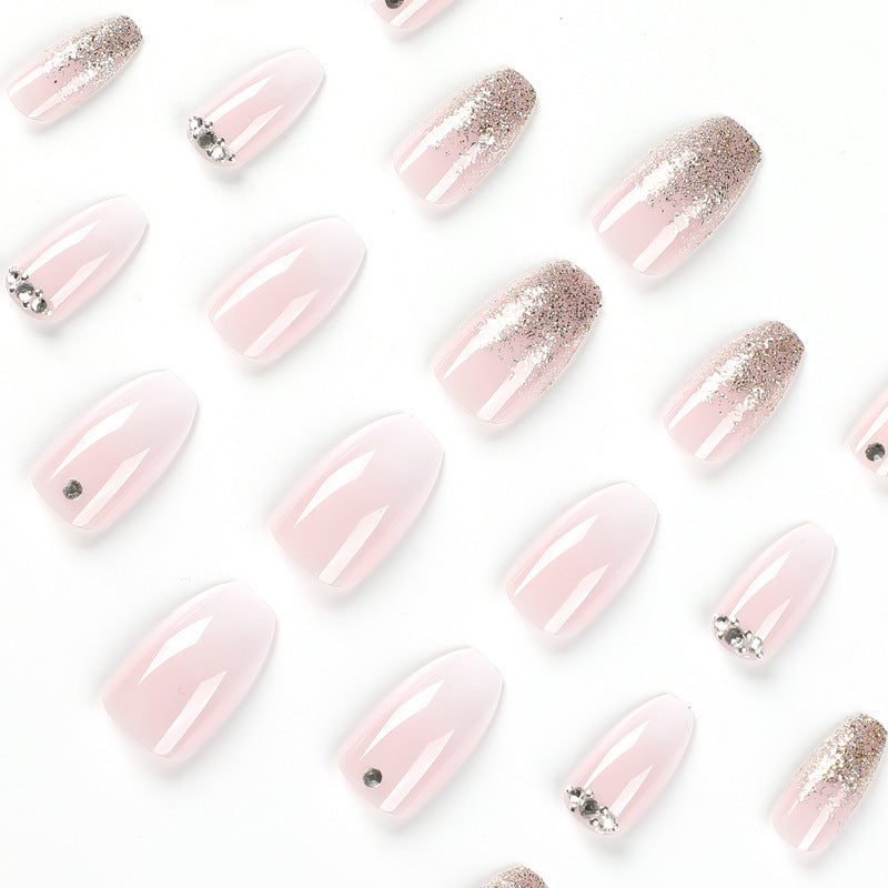 Elegant Glitter Ombre Acrylic Nail Enhancements Kalsten