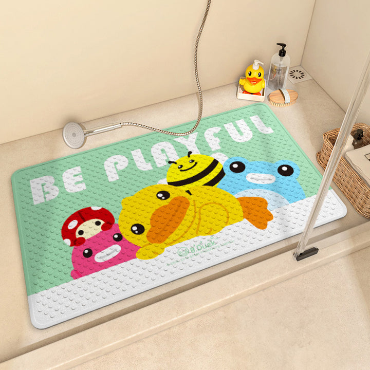 Playful Cartoon Shower Mat Kalsten
