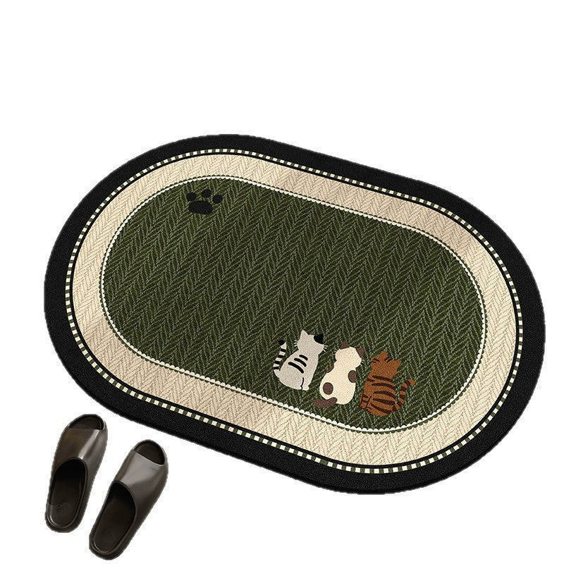 Cat-Themed Decorative Area Mat Kalsten