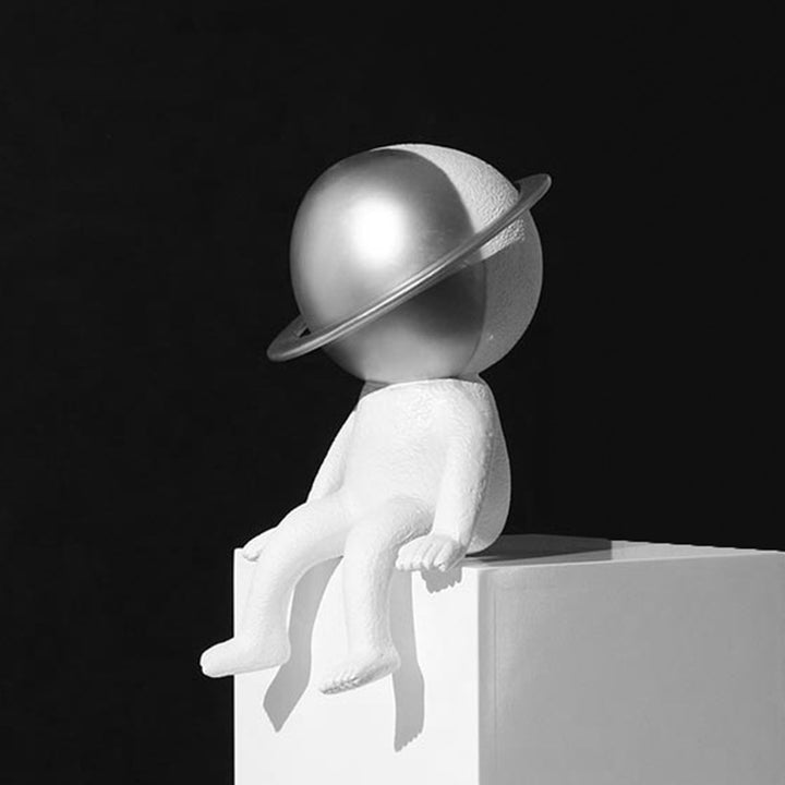Whimsical Space-Themed Decorative Figurine