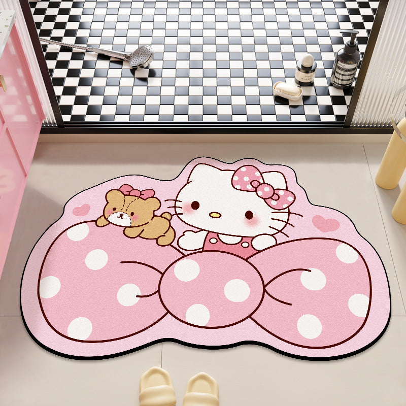 Hello Kitty Plush Bath Mat for Bathrooms