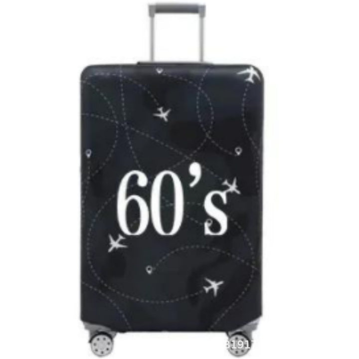 Women's hard shell suitcase with nostalgic airplane design Kalsten