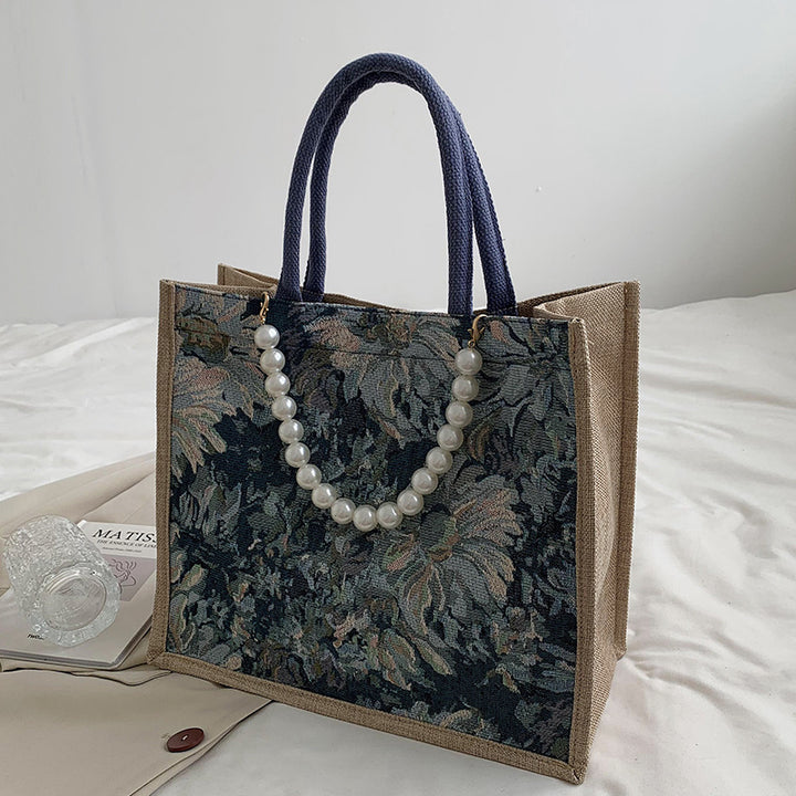 Elegant Floral Pattern Tote Bag