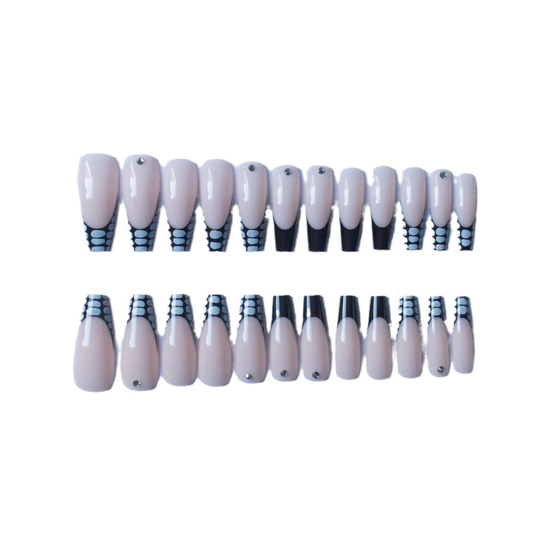 Artistic Acrylic Nail Art Kit with Elegant Dot Designs
