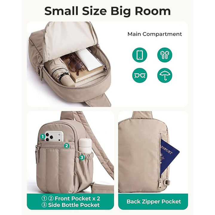 Compact shoulder bag with multiple compartments Kalsten