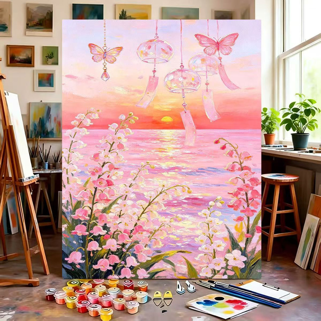 Dreamy Floral Canvas Painting Kit Kalsten