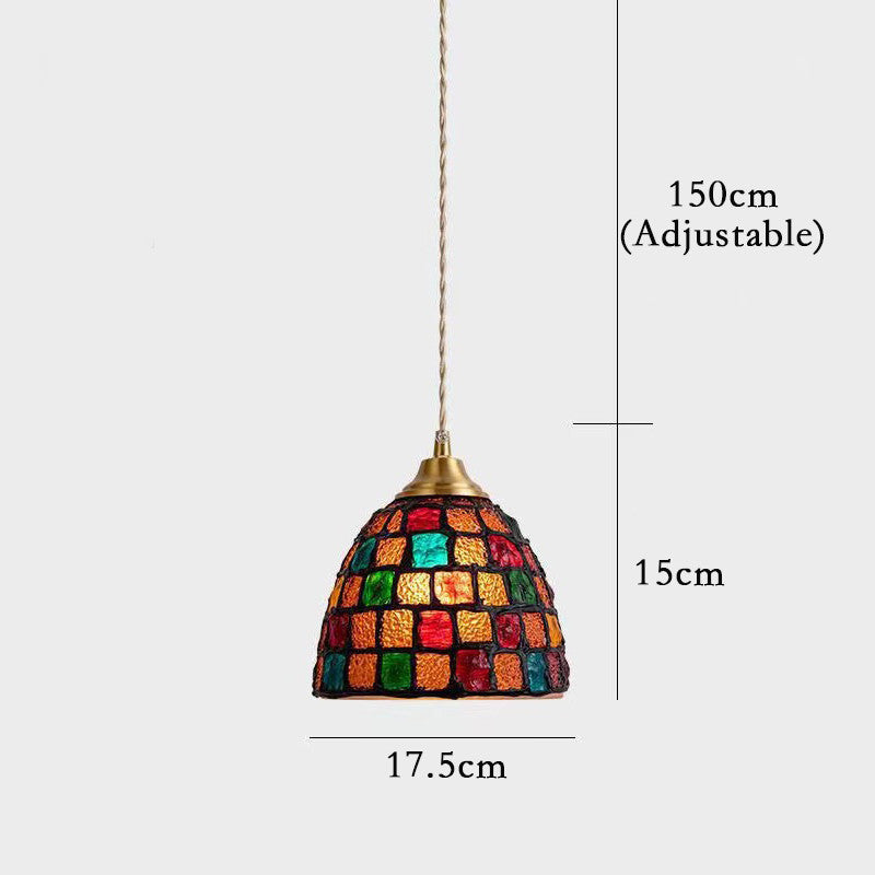 Mosaic Glass Pendant Light