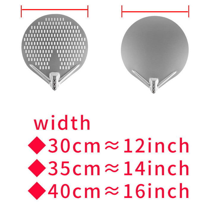 long wooden handled round aluminum pizza peel with reinforced neck Kalsten