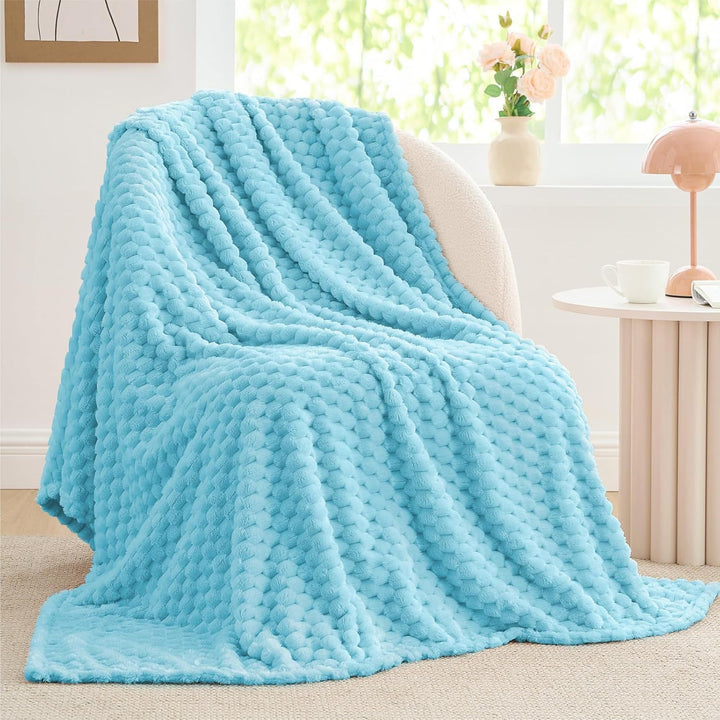 Plush Textured Throw Blanket